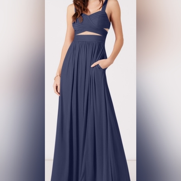 Azazie Dresses & Skirts - Azazie Black and Cream Dress